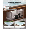 VEVOR SPA Pump 1.5HP Hot Tub Bath Pump 115V 119GPM Flow Rate with 1.5" Port, 90° Rotational Interface, 54 ft Max Lifting Height, Copper Motor, SPA Bath Water Circulation, Compatible with OEM Models