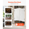 VEVOR Double Saloon Doors, 32"W x 36" H Arched Top Interior Swinging Cafe Doors, Premium Pine Wood, with Hinges & Hardware Kit, Easy to Install, for Hallway Kitchen Bar Pub Entrance, White