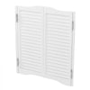 VEVOR Double Saloon Doors, 32"W x 36" H Arched Top Interior Swinging Cafe Doors, Premium Pine Wood, with Hinges & Hardware Kit, Easy to Install, for Hallway Kitchen Bar Pub Entrance, White