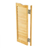 VEVOR Double Saloon Doors, 32"W x 42" H Arched Top Interior Swinging Cafe Doors, Premium Pine Wood, with Hinges & Hardware Kit, Easy to Install, for Hallway Kitchen Bar Pub Entrance, Log Color