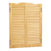VEVOR Double Saloon Doors, 32"W x 42" H Arched Top Interior Swinging Cafe Doors, Premium Pine Wood, with Hinges & Hardware Kit, Easy to Install, for Hallway Kitchen Bar Pub Entrance, Log Color