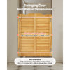 VEVOR Double Saloon Doors, 36"W x 42" H Arched Top Interior Swinging Cafe Doors, Premium Pine Wood, with Hinges & Hardware Kit, Easy to Install, for Hallway Kitchen Bar Pub Entrance, Log Color
