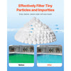 VEVOR Pool Filter Balls for Sand Filter, 4.6 lbs, Filter Balls Replace Pool Filter Sand, Reusable Polyester Fiber Filter Media Balls with Wash Bag, for Swimming Pool Above Ground Pool Aquarium Tank