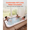 VEVOR SPA Pump, 1.5 HP, 110V Hot Tub Bathtub Circulation Pump with 1.5-Inch Port, 107.5 GPM Max Flow Rate, 54.13 ft/16.5 m Max Head Lift, 110-120V 60Hz, for Gecko #34-402-5002, Watkins #1431501-03