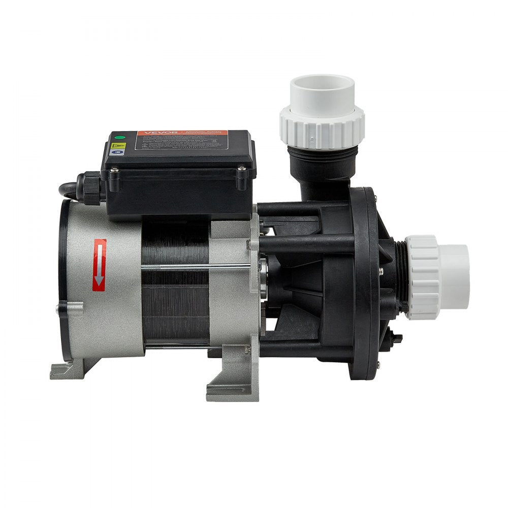VEVOR SPA Pump, 1.5 HP, 110V Hot Tub Bathtub Circulation Pump with 1.5-Inch Port, 107.5 GPM Max Flow Rate, 54.13 ft/16.5 m Max Head Lift, 110-120V 60Hz, for Gecko #34-402-5002, Watkins #1431501-03