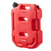VEVOR Fuel Container, 2.6 Gallon, Gas Can with Spout and Lockable Bracket, 15 L/min Max Flow Rate, Secure & Leak-proof, Portable Flat Fluid Container for Most Cars Motorcycle ATV UTV, Red