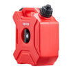 VEVOR Fuel Container, 1.3 Gallon, Gas Can with Spout and Lockable Bracket, 15 L/min Max Flow Rate, Secure & Leak-proof, Portable Flat Fluid Container for Most Cars Motorcycle ATV UTV, Red
