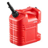 VEVOR Fuel Container, 2.5 Gallon, Gas Tank with Spout & Clear Scale, 15 L/min Max Flow Rate, Secure & Leak-proof, Portable Flat Fluid Container for Most Cars Motorcycle ATV UTV, Red, 1 Pack