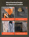 VEVOR Hunting Blind, 2-3 Person Thermal Ground Blinds with Tri-Leg Chair and Carrying Bag, Portable Camouflage Tent, Durable Concealed Shelter with Silent Zipper Door and Window, for Turkey Deer