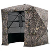 VEVOR Hunting Blind, 4-5 Person See Through Ground Blinds with Carrying Bag, 270 Degree Portable Camouflage Tent, Durable Concealed Shelter with Silent Magnetic Door and Window, for Turkey and Deer