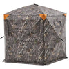 VEVOR Hunting Blind, 6-7 Person Ground Blinds with Carrying Bag, Portable Camouflage Tent, Reinforced Durable Concealed Shelter with Silent Zipper Door and Window, for Turkey and Deer