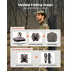 VEVOR Hunting Blind, 6-7 Person, 288 Degree 5 Side See-Through Ground Blinds with Carrying Bag, Portable Camouflage Tent, Durable Concealed Shelter with Silent Zipper Door and Window, for Turkey Deer