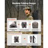 VEVOR Hunting Blind, 270° Ground Blind, 1-2 Person Pop Up Deer Blind for Hunting with Carrying Bag, Portable Resilient Hunting Tent, 3 Horizontal Windows for Turkey and Deer Hunting
