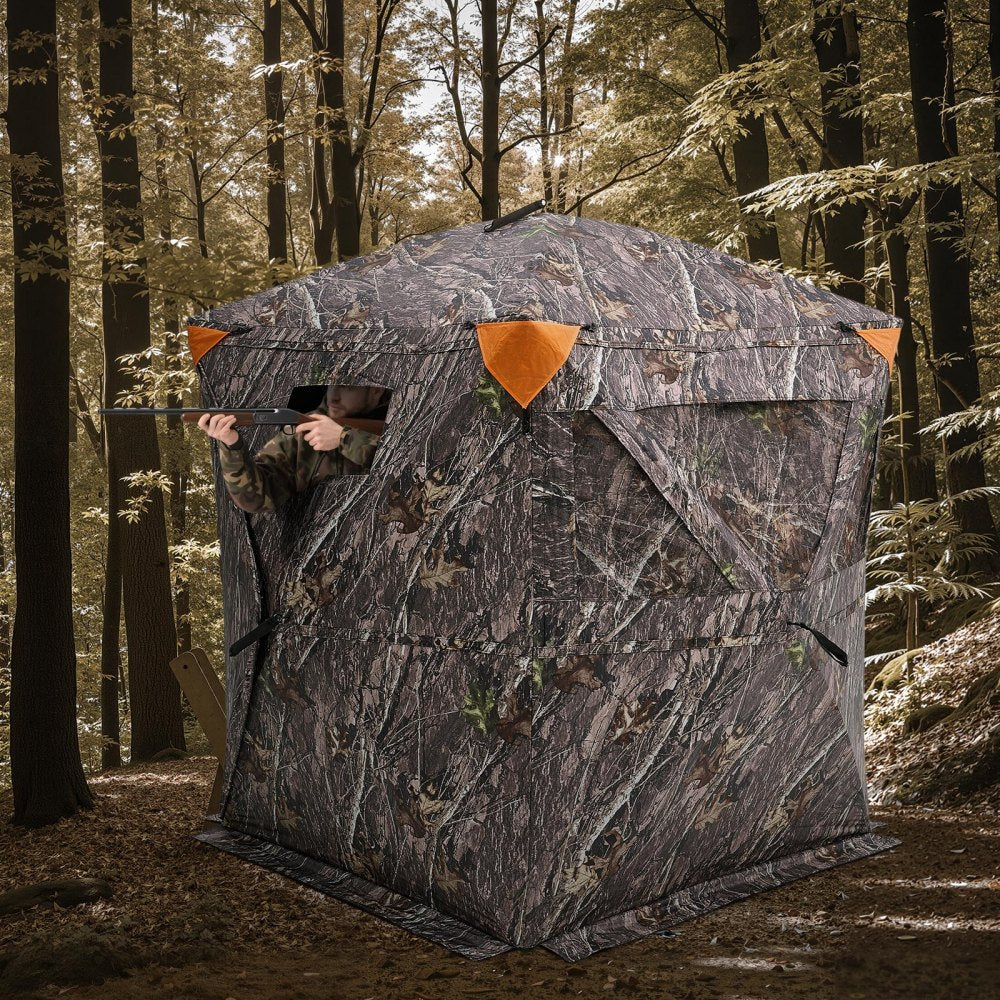 Hunting Blind 270° Ground Blind 12 Person Pop Up Deer Blind for Hunting