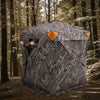 VEVOR Hunting Blind, 270° Ground Blind, 1-2 Person Pop Up Deer Blind for Hunting with Carrying Bag, Portable Resilient Hunting Tent, 3 Horizontal Windows for Turkey and Deer Hunting