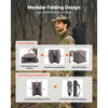 VEVOR Hunting Blind, 270° See Through Ground Blind, 2-3 Person Pop Up Deer Blind for Hunting with Carrying Bag, Portable Resilient Hunting Tent, One-Way See-Through Mesh for Turkey and Deer Hunting