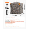 VEVOR Hunting Blind, 270° See Through Ground Blind, 2-3 Person Pop Up Deer Blind for Hunting with Carrying Bag, Portable Resilient Hunting Tent, One-Way See-Through Mesh for Turkey and Deer Hunting