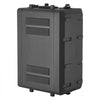 VEVOR 4U Rack Case, 12 in Depth, Rackmount Flight Case Shallow Rack with Microphone Compartment, Polyethylene Construction, Recessed Latches, Easy Installation, for Amplifier, 8.7 in Internal Depth