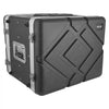 VEVOR 8U Rack Case, 14 in Depth, Server Rack Cabinet Shallow with ABS Construction, Recessed Twist Latches, Detachable Front & Back Cover, Easy Installation, for Amplifier, 11.4 in Internal Depth
