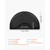 VEVOR Salon Mat for Hair Stylist, 3 x 5 FT Semi-circle Salon Chair Mat, 1/2-inch Thickened Anti Fatigue Barber Shop Floor Mat with Round Cut Out, Easy-to-Clean PVC Surface & Anti-Trip Beveled Edges