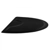 VEVOR Salon Mat for Hair Stylist, 3 x 5 FT Semi-circle Salon Chair Mat, 1/2-inch Thickened Anti Fatigue Barber Shop Floor Mat with Round Cut Out, Easy-to-Clean PVC Surface & Anti-Trip Beveled Edges