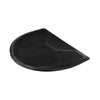 VEVOR Salon Mat for Hair Stylist, 3 x 4 FT Semi-circle Salon Chair Mat, 1/2-inch Thickened Anti Fatigue Barber Shop Floor Mat with Round Cut Out, Easy-to-Clean PVC Surface & Anti-Trip Beveled Edges