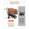 VEVOR Electric Utility Cart, 36V 432Wh Battery Powered Electric Wagon, 500W Power Wheelbarrow with Brake, 500 lbs Load Heavy Duty Steel Garden Cart for Farm and Yard All Purpose Modular Cargo Bed