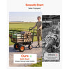 VEVOR Electric Utility Cart, 36V 432Wh Battery Powered Electric Wagon, 500W Power Wheelbarrow with Brake, 500 lbs Load Heavy Duty Steel Garden Cart for Farm and Yard All Purpose Modular Cargo Bed