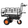 VEVOR Electric Utility Cart, 36V 432Wh Battery Powered Electric Wagon, 500W Power Wheelbarrow with Brake, 500 lbs Load Heavy Duty Steel Garden Cart for Farm and Yard All Purpose Modular Cargo Bed