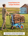 VEVOR Electric Utility Cart, 36V 432Wh Battery Powered Electric Wagon, 500W Power Wheelbarrow with Brake, 500 lbs Load Heavy Duty Steel Garden Cart for Farm and Yard All Purpose Modular Cargo Bed