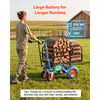 VEVOR Electric Utility Cart, 36V 432Wh Battery Powered Electric Wagon, 500W Power Wheelbarrow with Brake, 660 lbs Load Heavy Duty Steel Garden Cart for Farm and Yard All Purpose Modular Cargo Bed