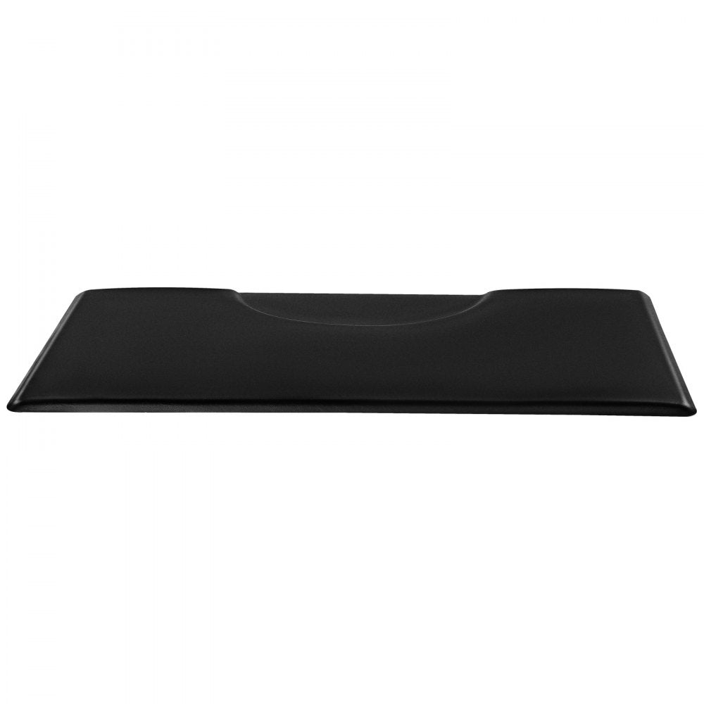 VEVOR Salon Mat for Hair Stylist, 3 x 5 FT Rectangle Salon Chair Mat Anti Fatigue, 7/8" Thickened PVC + PU Barber Shop Floor Mat with Round Cut Out, Anti-Trip Beveled Edges & Non-slip Bottom