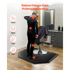 VEVOR Salon Mat for Hair Stylist, 4 x 5 FT Hexagon Salon Chair Mat Anti Fatigue, 1-inch Thickened Barber Shop Floor Mat with Round Cut Out, Easy-to-Clean PVC Surface & Anti-Trip Beveled Edges