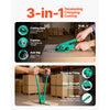 VEVOR Banding Strapping Kit, Heavy Duty Banding Sealer Tool with 1500 ft PET Band, 450 Metal Seals, 150 Corner Protectors & Gloves, Plastic Pallet Packaging Strapping Kit for Warehouse/Shipping/Moving