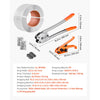 VEVOR Banding Strapping Kit, Heavy Duty Banding Sealer Tool with 3200 ft Length PP Band, 1000 Metal Seals, 50 Corner Protectors, Plastic Pallet Packaging Strapping Kit for Warehouse/Shipping/Moving