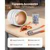 VEVOR Banding Strapping Kit, Heavy Duty Banding Sealer Tool with 330 ft Length PP Band, 100 Metal Seals, Plastic Manual Pallet Packaging Strapping Kit for Warehouse/Shipping/Moving/Home, Orange