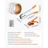 VEVOR Banding Strapping Kit, Heavy Duty Banding Sealer Tool with 330 ft Length PP Band, 100 Metal Seals, Plastic Manual Pallet Packaging Strapping Kit for Warehouse/Shipping/Moving/Home, Orange