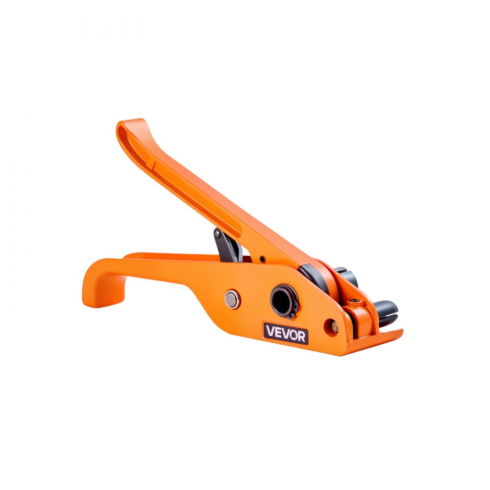 VEVOR Banding Strapping Kit, Heavy Duty Banding Sealer Tool with 330 ft Length PP Band, 100 Metal Seals, Plastic Manual Pallet Packaging Strapping Kit for Warehouse/Shipping/Moving/Home, Orange