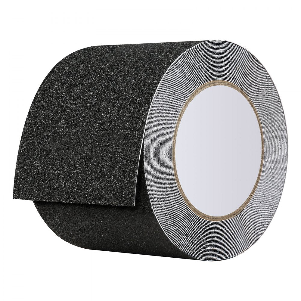 VEVOR Anti-Slip Tape, 35 FT x 4 inch Non Slip Grip Tape for Stairs Steps, 80-Grit Aluminum Oxide High Traction Non-Skid Stair Treads with Strong Adhesive Backing, Suitable for Indoor & Outdoor Use
