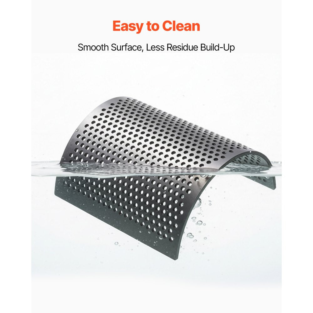 VEVOR Screen Mesh for Plastic Shredder, High-Quality Steel Durable Mesh, 0.236 in/6 mm High-Precision Aperture Screen, Compatible with Model 250 Plastic Grinder, Suitable for Micro Particle Recycling