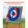 VEVOR Axe Throwing Game, Plastic Bristle Target with 8 Throwing Axes Set, Foldable Steel Frame, Easy to Store, Stable Placement for Indoor and Outdoor, Backyard, Yard and Carnival Games, Adults Kids