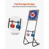 VEVOR Axe Throwing Game, Plastic Bristle Target with 8 Throwing Axes Set, Foldable Steel Frame, Easy to Store, Stable Placement for Indoor and Outdoor, Backyard, Yard and Carnival Games, Adults Kids