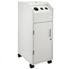 VEVOR Salon SPA Beauty Hairdressing Cart White Storage Trolley with 4 Drawers Rolling Wheels Lockable 2 Keys with Hairdryer Holder Space-Saving Side Tray