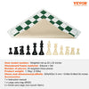 VEVOR Tournament Chess Set, 20 Inch Roll-Up Beginner Chess Board, Foldable Silicone Chess Game with Plastic Weighted Chess Pieces & Storage Bag, Portable Travel Chess Board Gift for Adult Kid Family