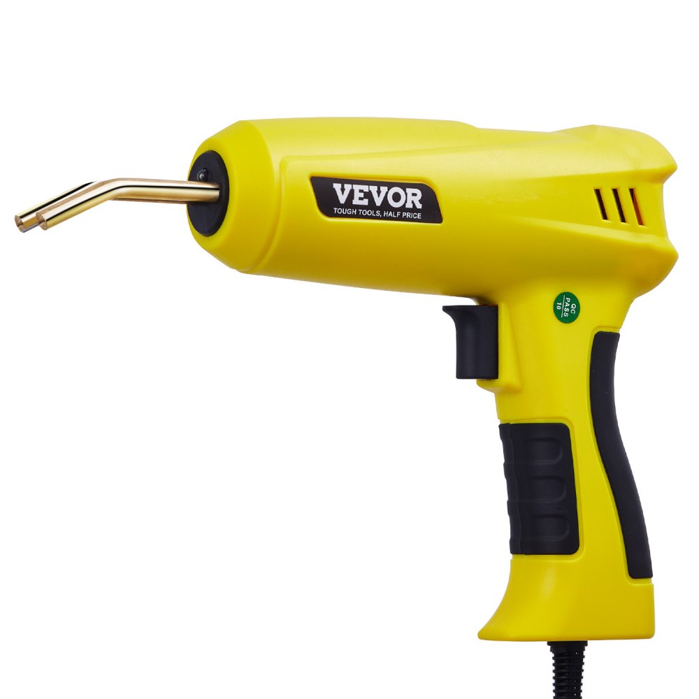 VEVOR Plastic Welding Kit, 220W Plastic Welder Gun with 800PCS Hot Staples & 56PCS Welding Rods, Professional Hot Staple Welding Gun with LED Light, Carrying Case for Kayak, Toys, Car Bumper Repair