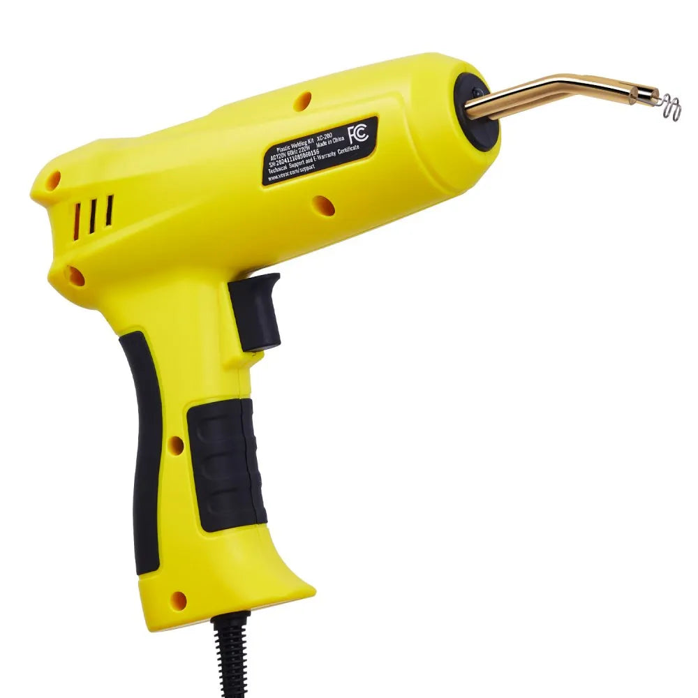 VEVOR Plastic Welding Kit, 220W Plastic Welder Gun with 800PCS Hot Staples & 56PCS Welding Rods, Professional Hot Staple Welding Gun with LED Light, Carrying Case for Kayak, Toys, Car Bumper Repair
