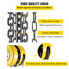VEVOR Hand Chain Hoist, 2200 lbs /1 Ton Capacity Chain Block, 15ft/4.5m Lift Manual Hand Chain Block, Manual Hoist with Industrial-Grade Steel Construction for Lifting Good in Transport & Workshop, Ye