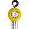 VEVOR Hand Chain Hoist, 2200 lbs /1 Ton Capacity Chain Block, 15ft/4.5m Lift Manual Hand Chain Block, Manual Hoist with Industrial-Grade Steel Construction for Lifting Good in Transport & Workshop, Ye