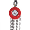 VEVOR Hand Chain Hoist, 2200 lbs /1 Ton Capacity Chain Block, 10ft/3m Lift Manual Hand Chain Block, Manual Hoist with Industrial-Grade Steel Construction for Lifting Good in Transport & Workshop, Red