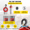 VEVOR Hand Chain Hoist, 4400 lbs /2 Ton Capacity Chain Block, 7ft/2m Lift Manual Hand Chain Block, Manual Hoist with Industrial-Grade Steel Construction for Lifting Good in Transport & Workshop, Red